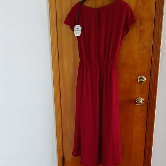 Laundry By Shelli Segal Red Asymmetrical High-Low Sundress 12 NWT - Picture 6 of 6